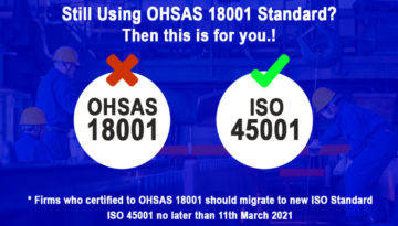 Migrate from OHSAS 18001 to ISO 45001 Standard